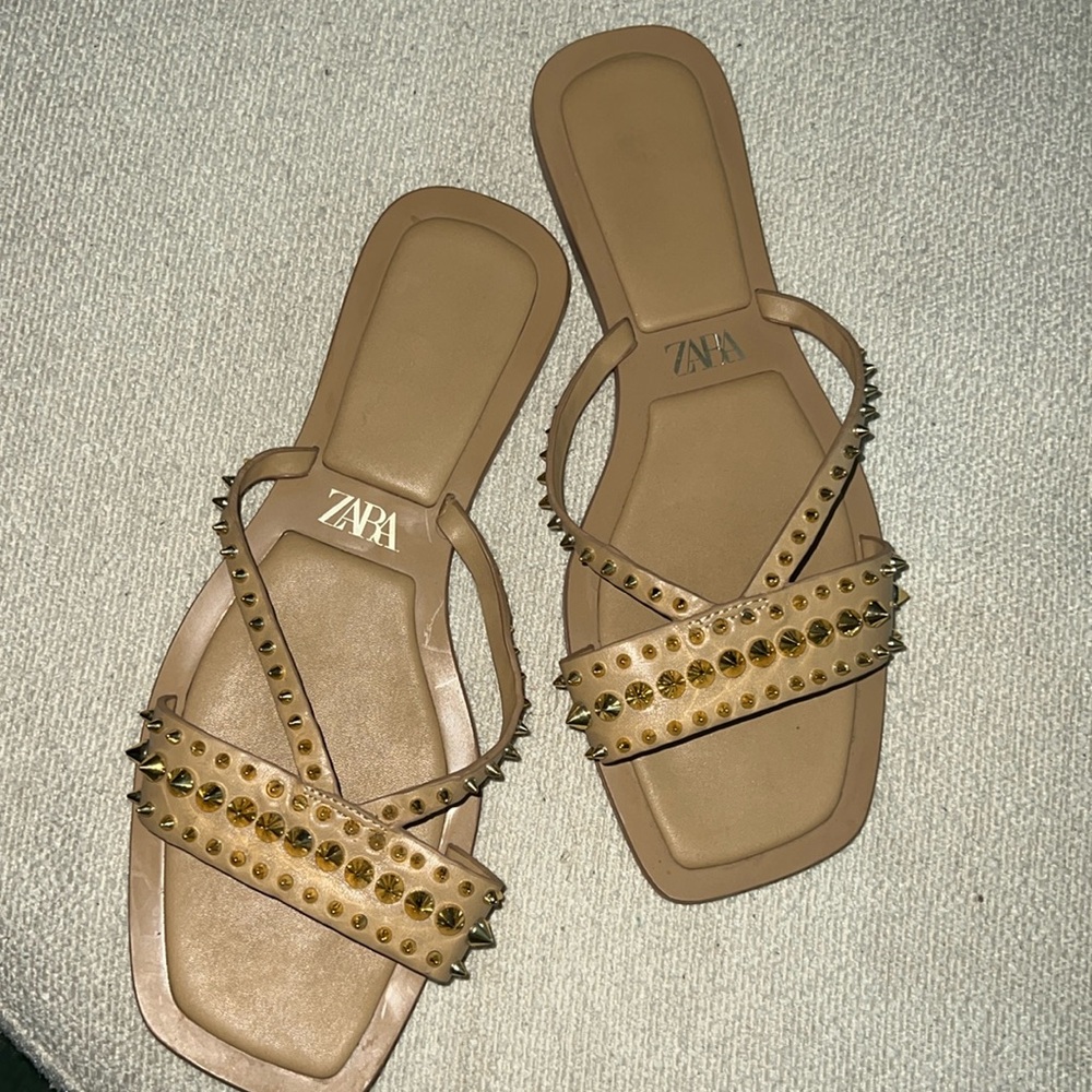 ZARA stud sandals